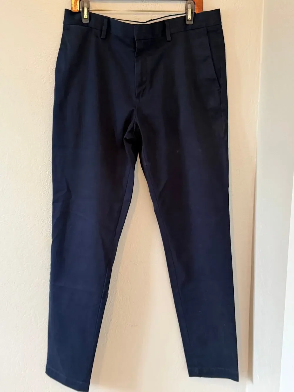 Men's Banana Republic Navy Mason Athletic Tapered Fit Dress Pants 34 x 36